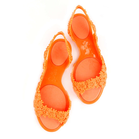 Cozy Sunies Hawaii Neon Orange Sandals