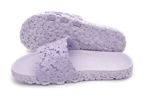 Comfortable Lavender Slides for Women