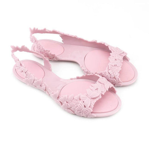 Sunies Butterfly Women's Pink Flat Sandals